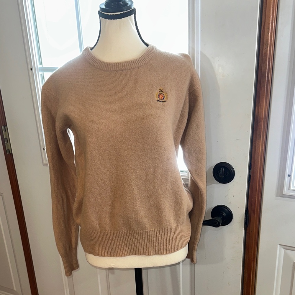 Ralph Lauren Tan Crewneck Wool Sweater